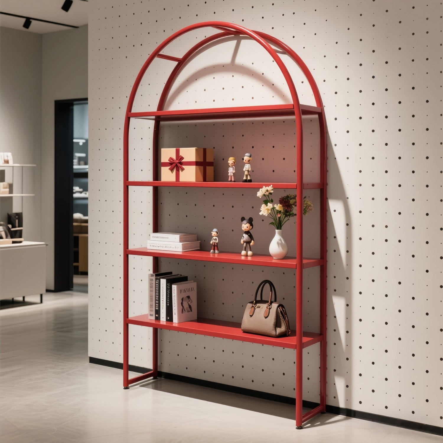 Luxury Bags Level - Light luxury clothing store display racks,