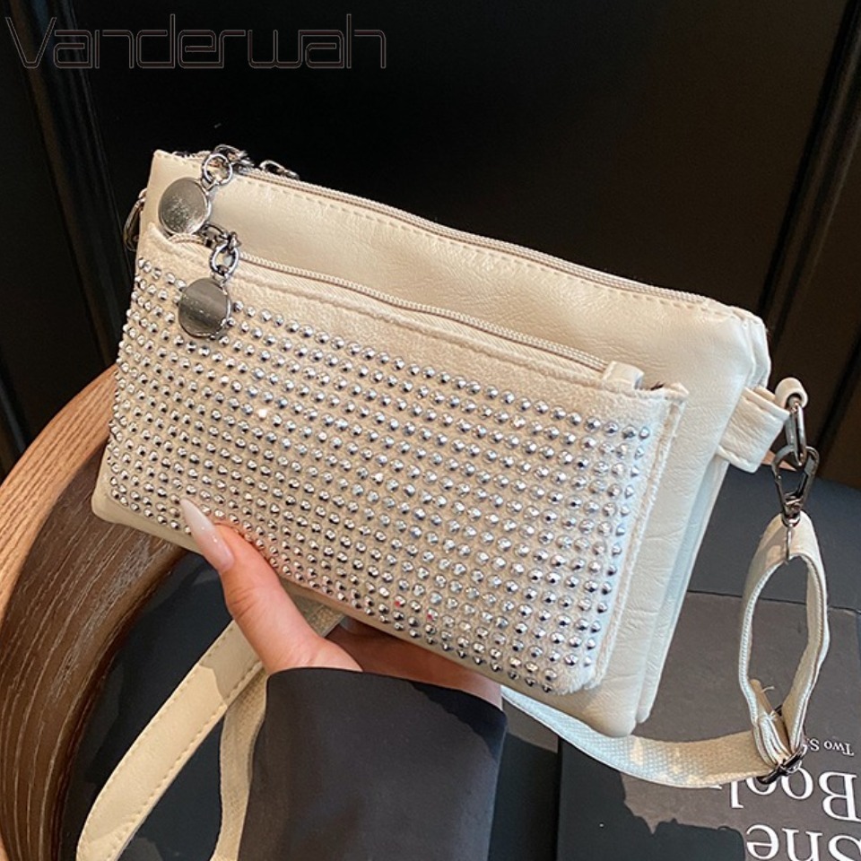 Luxury Bags Level - Customized A-level Rhinestone Sparkling Three-layer Bag