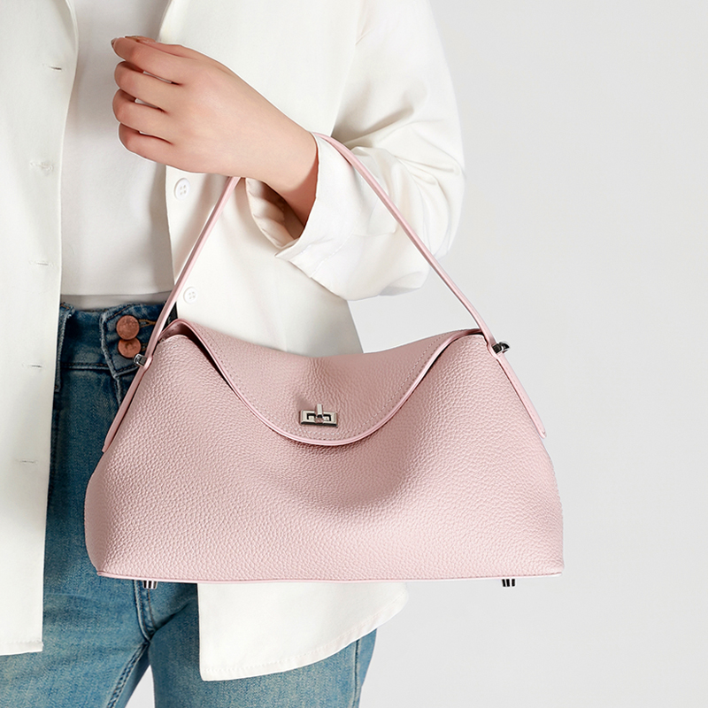 Luxury Bags Big - Women's Genuine Leather Handbag Fashionable Retro