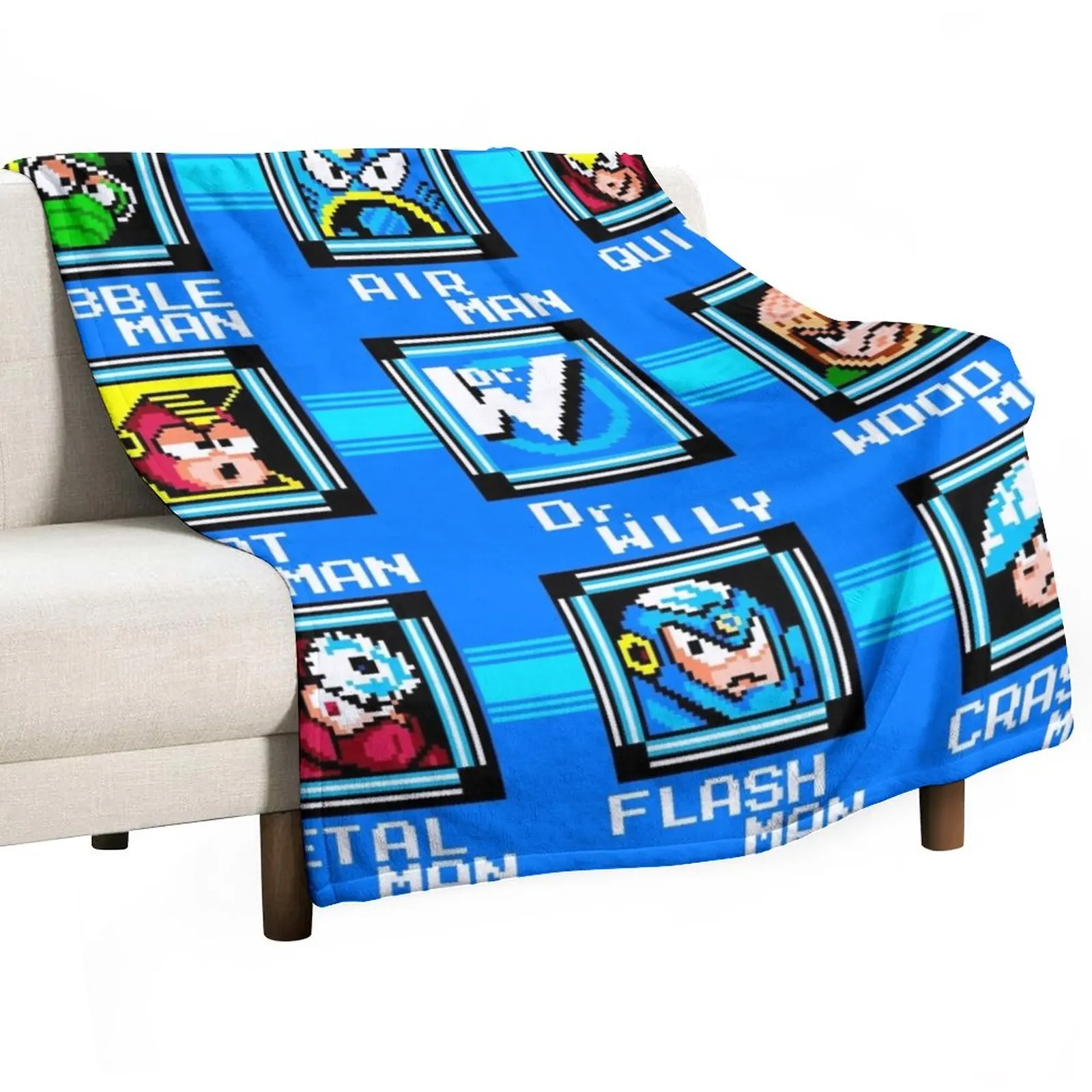 Luxury Bags Level - Megaman 2 Level Screen Throw Blanket
