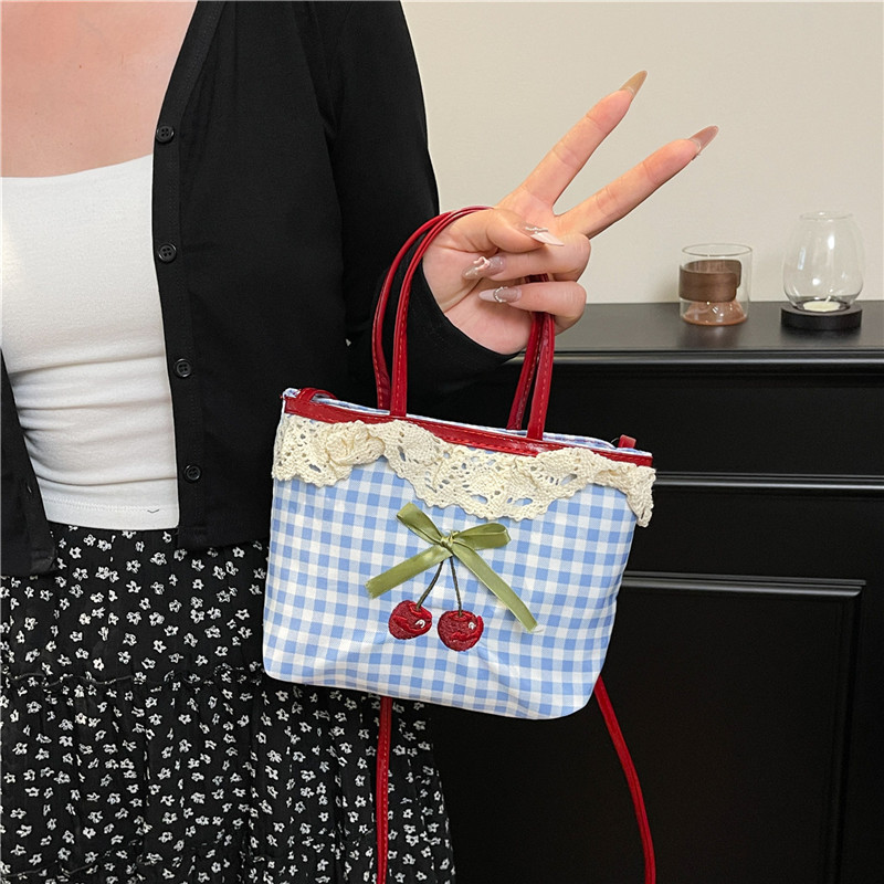 Luxury Bags Women Brands - Women's New Handbag Korean Checkered Polka