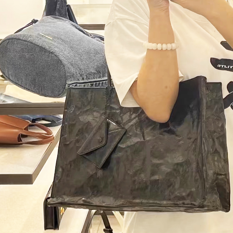 Korean Casual Kraft Paper Tote - đánh giá và giá Luxury Bags Korea