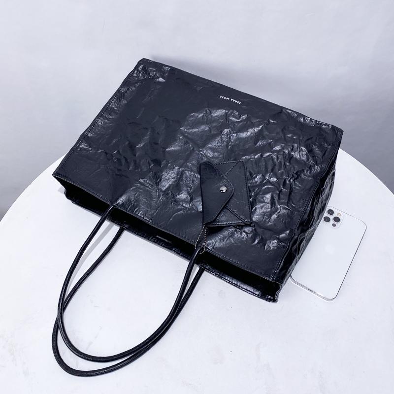 Korean Casual Kraft Paper Tote - đánh giá và giá Luxury Bags Korea