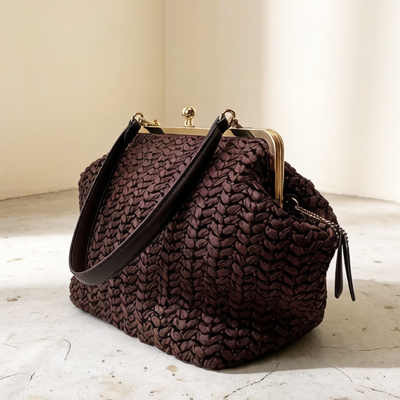 Hand-Woven Kisslock Frame Shou - đánh giá và giá Luxury Bags Reseller
