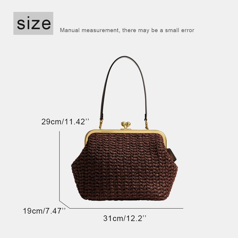 Hand-Woven Kisslock Frame Shou - đánh giá và giá Luxury Bags Reseller