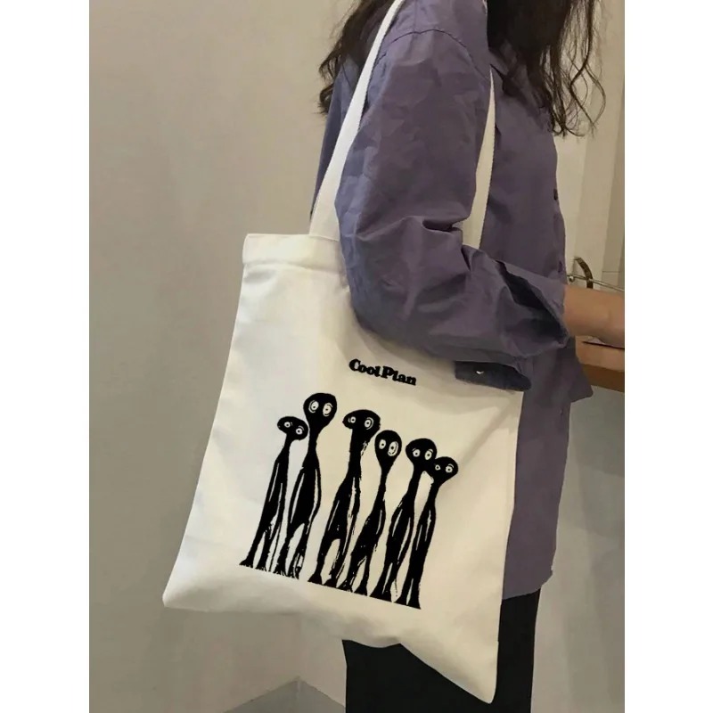 ROMWE Kawaii Bow Pattern Canva - đánh giá và giá Canvas Tote Designer
