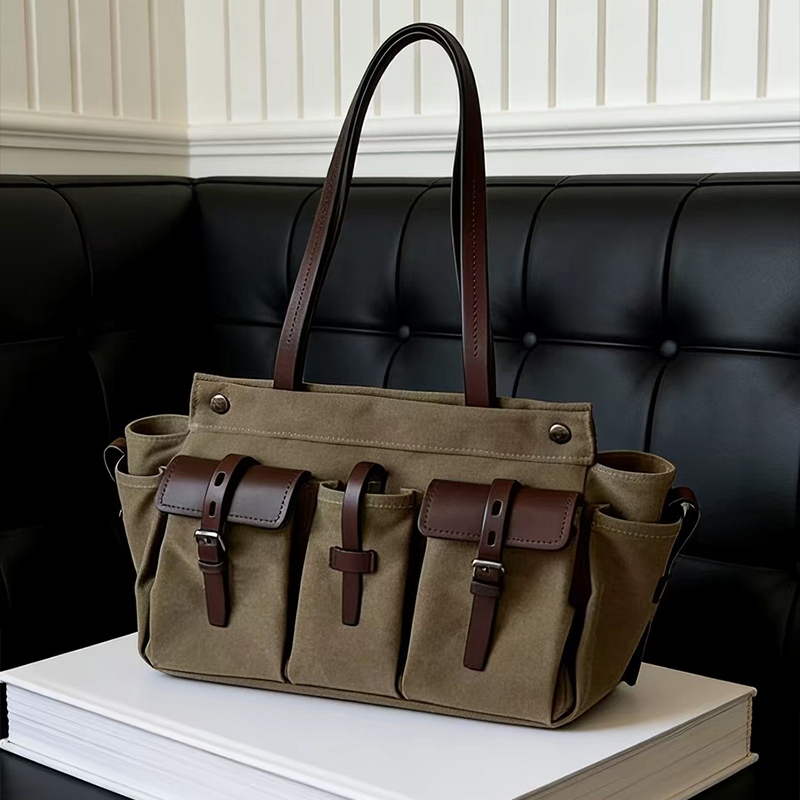 Vintage Canvas Leather Multi-p - đánh giá và giá Canvas Tote Designer