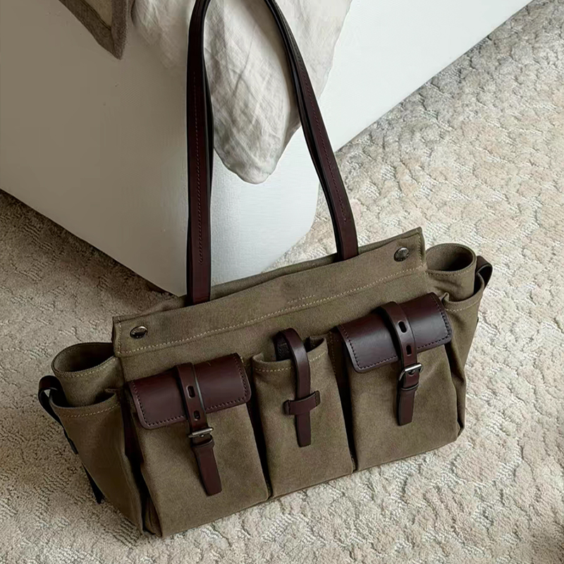 Vintage Canvas Leather Multi-p - đánh giá và giá Canvas Tote Designer