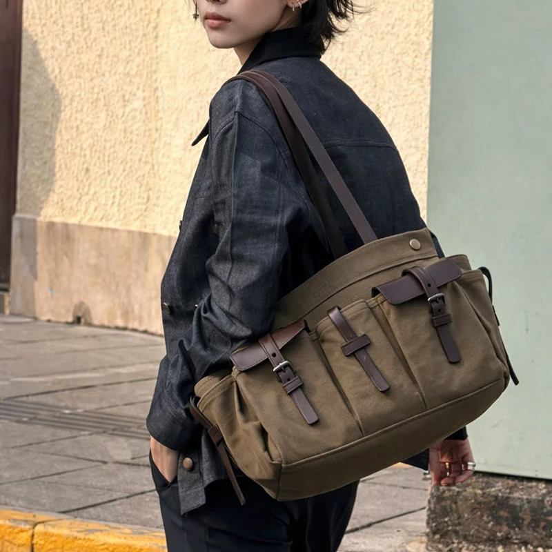 Vintage Canvas Leather Multi-p - đánh giá và giá Canvas Tote Designer