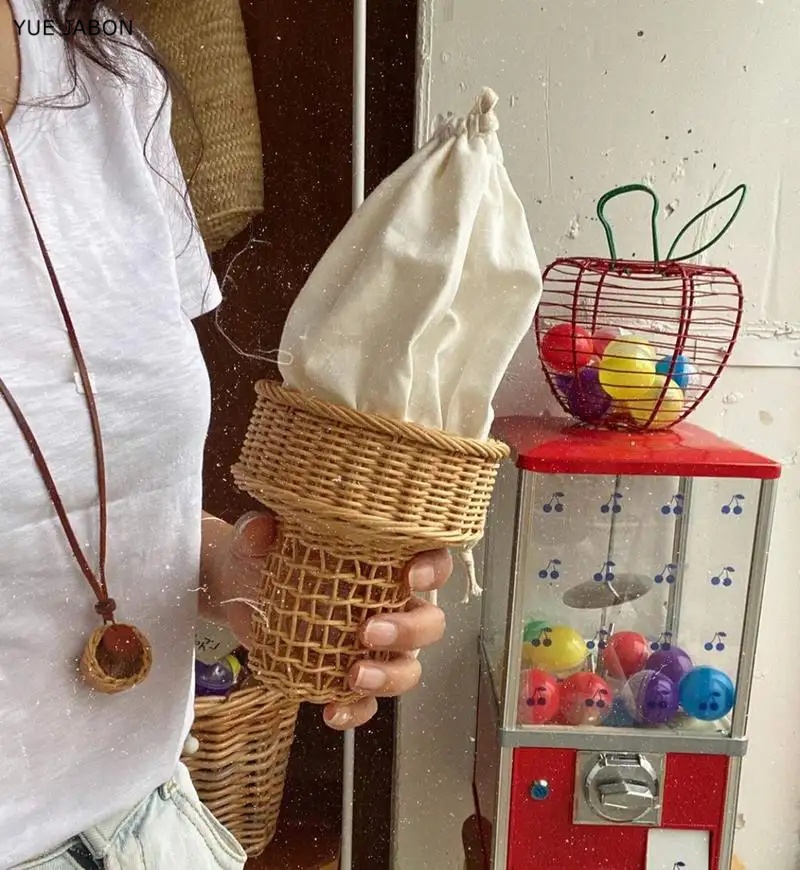 Ice Cream Design Woven Bag Swe - đánh giá và giá Luxury Bags Korea