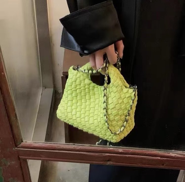 Korean Luxury Woven PU Handbag - đánh giá và giá Luxury Bags Korea