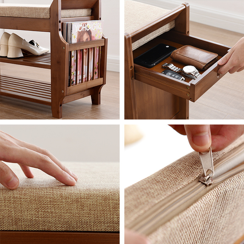 Retro style bamboo shoe cabine - đánh giá và giá Luxury Bags Level