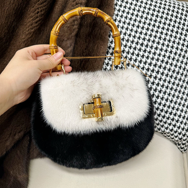 Women's Bags Mink Fur Handbags - đánh giá và giá Luxury Bags Gr